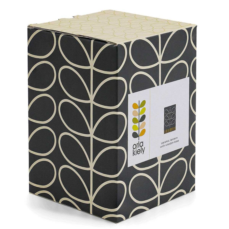 Candle Accessories | Orla Kiely Orla Kiely Linear Stem Ceramic Slate Lantern