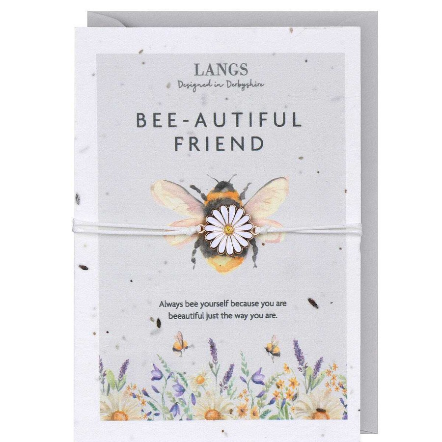 Seed Cards | Langs Langs 'Bee-Autiful Friend' Bracelet & Plantable Seed Card