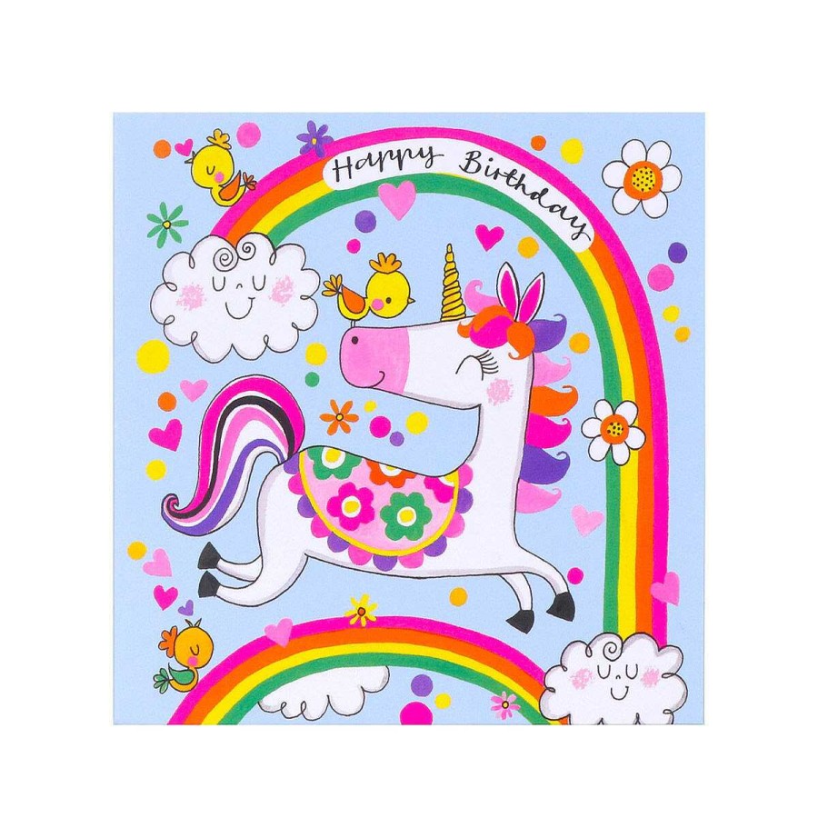 Jigsaw Cards | Rachel Ellen Rachel Ellen Unicorn & Rainbow Jigsaw Puzzle With Mini Birthday Card