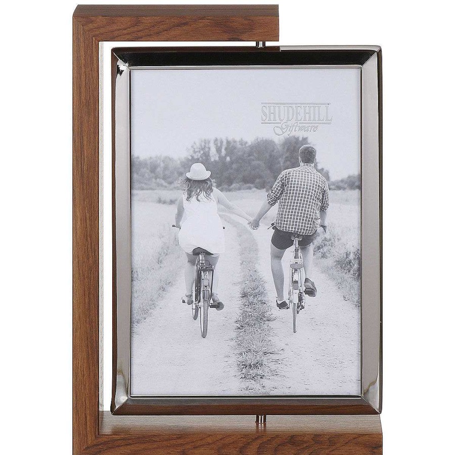 Photo Frames | Shudehill Shudehill Dark Wood Look 5X7 Rotating Portrait Photo Frame