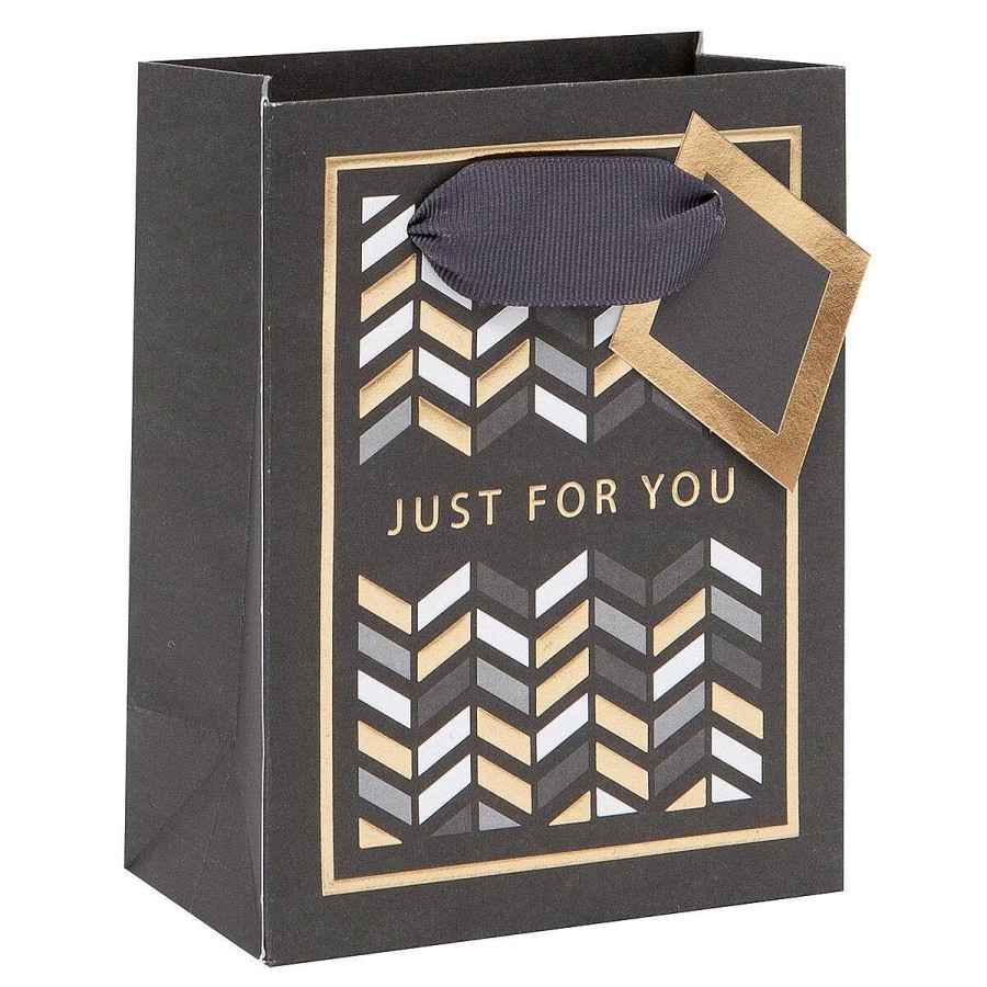 Small Gift Bags | Glick Glick Geo Chevron Small Gift Bag