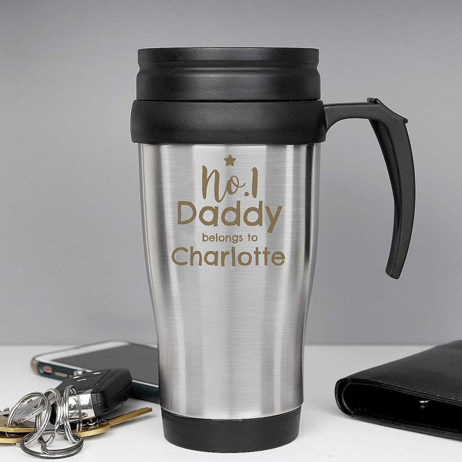 Personalised / Experience | Temptation Gifts Personalised No.1 Daddy Travel Mug