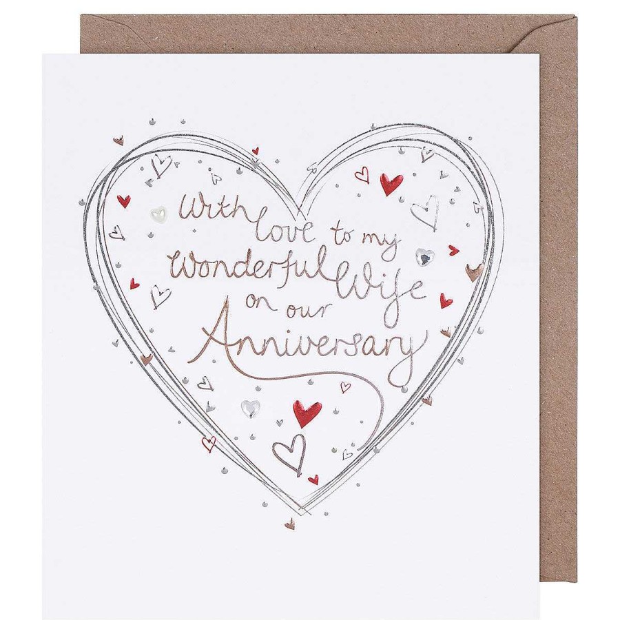 Anniversary | Paperlink Paperlink Mimosa Heart Wife Anniversary Card