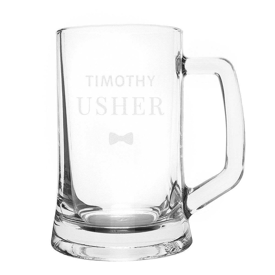 Glassware | Temptation Gifts Personalised Usher Pint Stern Tankard