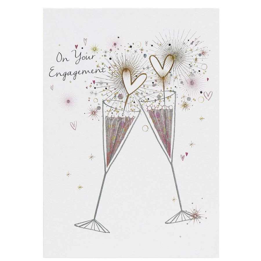 Wedding & Engagement | Paperlink Paperlink Champagne Engagement Card