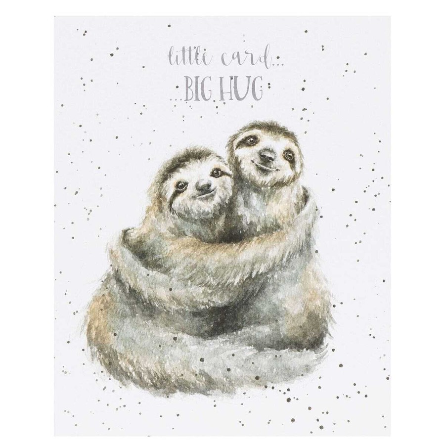 Animals & Birds Cards | Wrendale Wrendale 'Little Greetings Card, Big Hug' Sloth Greetings Card