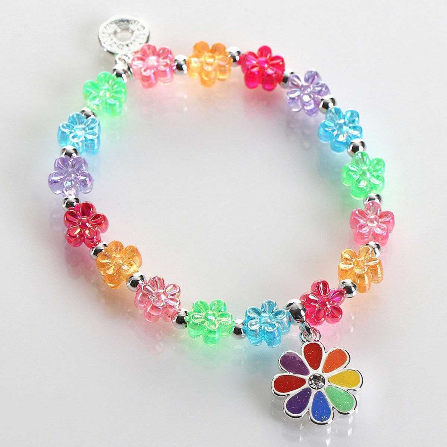 Bracelets | Equilibrium Equilibrium Girls Silver Plated Rainbow Flower Bracelet