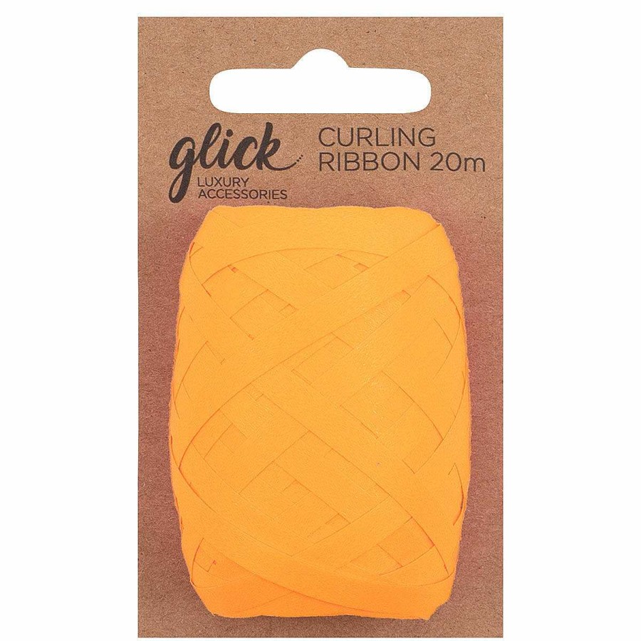 Curling Ribbon | Glick Glick Neon Orange Curling Ribbon