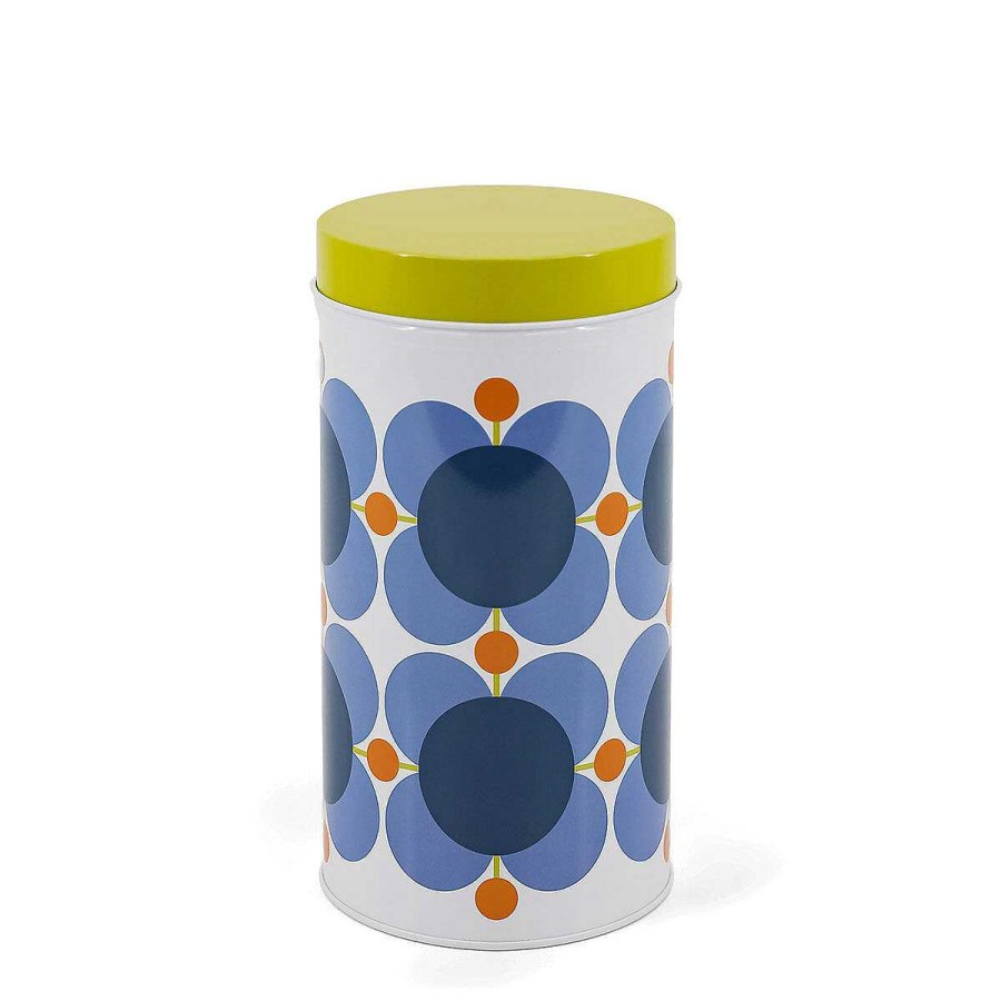 Storage Tins | Orla Kiely Orla Kiely Atomic Flower Set Of 3 Nesting Canisters