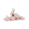 Keyrings & Bag Charms | Jellycat Jellycat Rose Dragon Bag Charm