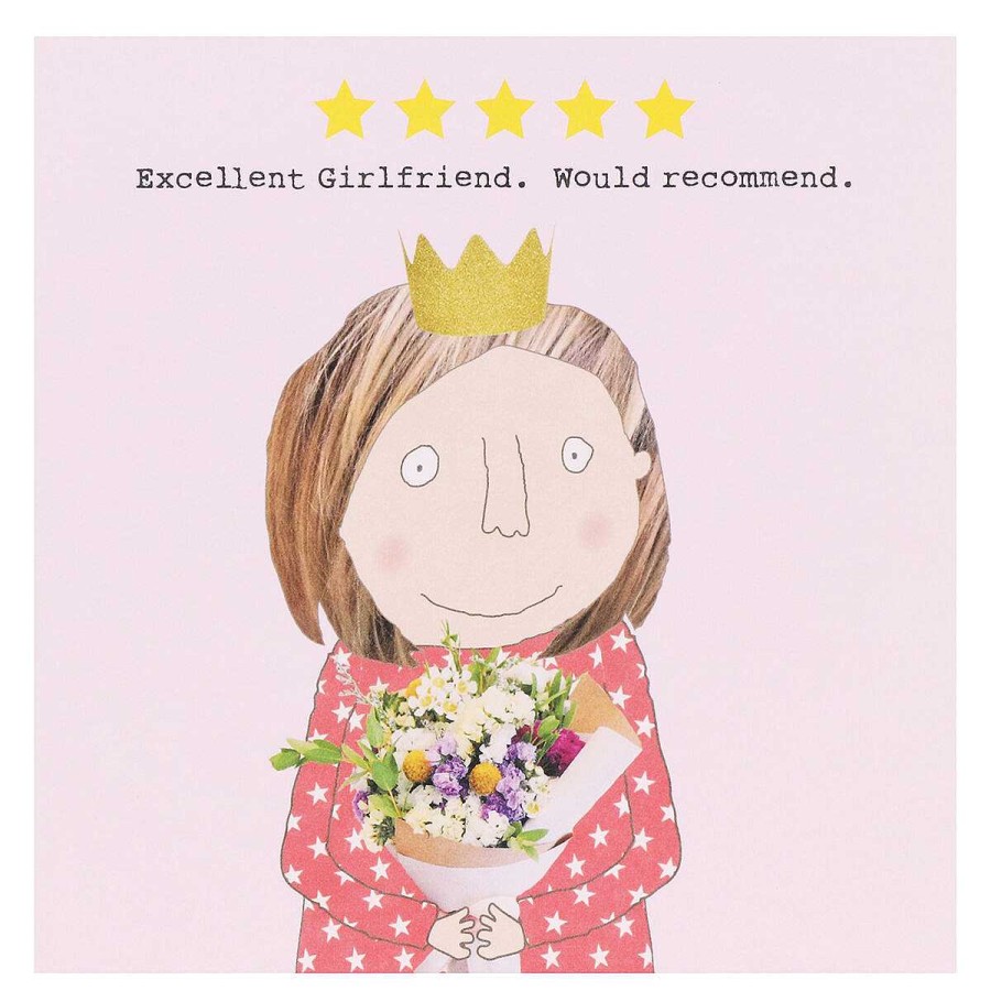 Romantic Cards | Rosie Made A Thing Rosie Made A Thing Five Star Girlfriend Greetings Card