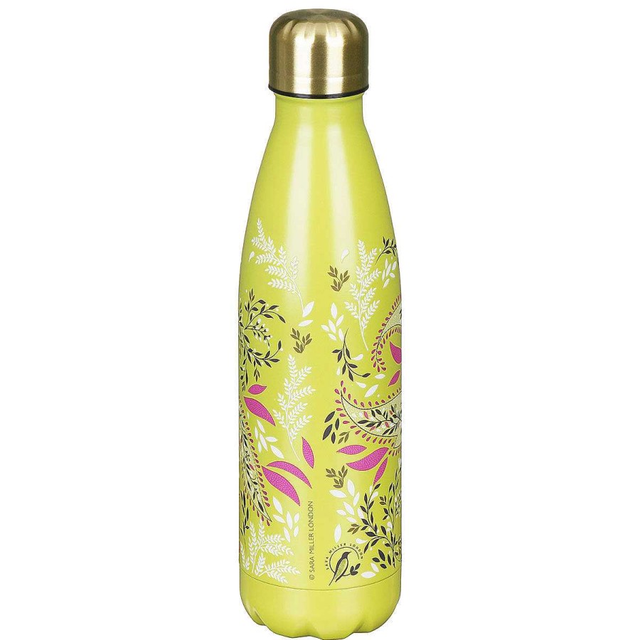 Water Bottles | Sara Miller Sara Miller Haveli Garden Lime Bird Of Paradise Stainless Steel Water Bottle