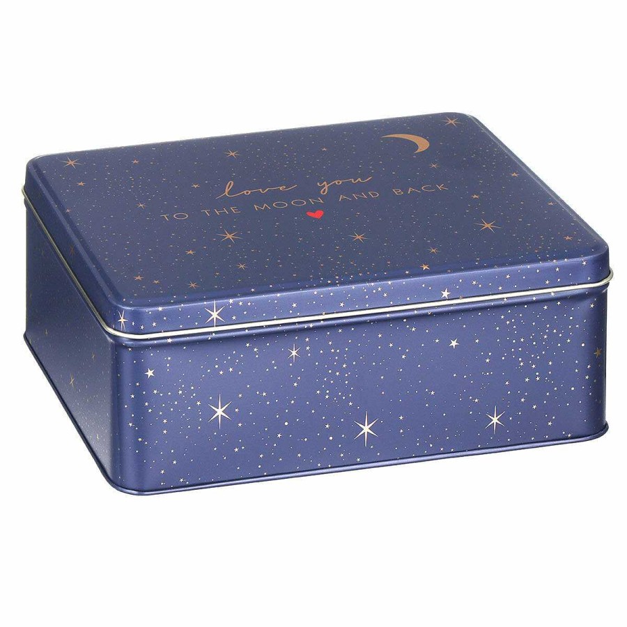 Storage Tins | Sara Miller Sara Miller Little Gestures 'Moon And Back' Deep Rectangular Tin