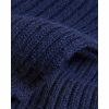 Scarves | Ted Baker Ted Baker Berryys Dark Blue Wool And Cashmere Blend Ribbed Scarf