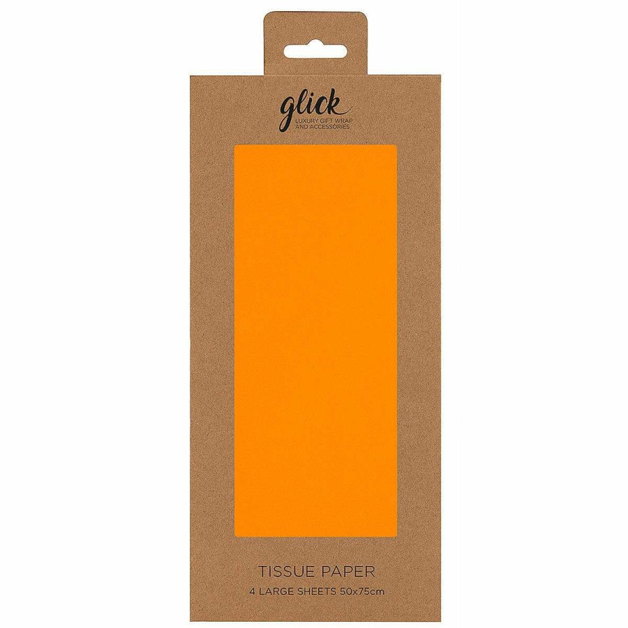 Tissue Paper | Glick Glick Neon Orange Tissue Paper