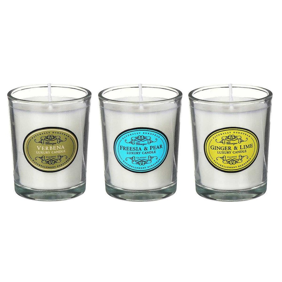 Glass Candles | The Somerset Toiletry Co The Somerset Toiletry Co Naturally European Set Of 3 Candles Gift Set