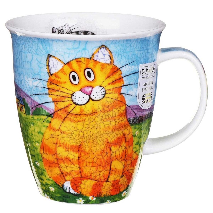 Pet Accessories | Dunoon Dunoon Happy Cats Ginger Nevis Shape Mug