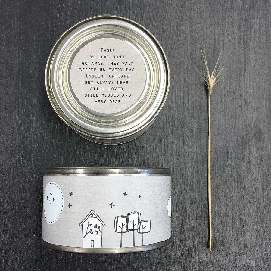 Tin Candles | East of India East Of India 'Those We Love Don'T Go Away' Tin Candle