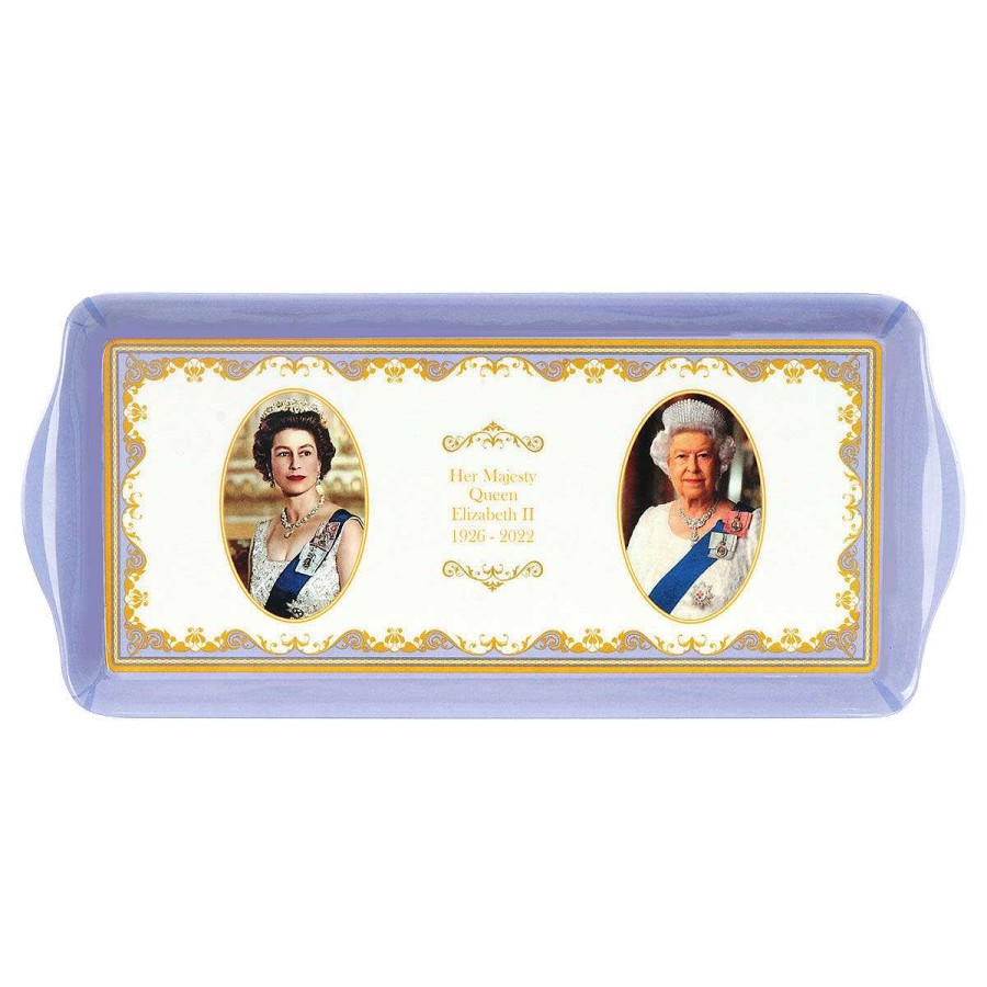 Tins & Trays | Temptation Gifts Her Majesty Queen Elizabeth Ii Commemorative Sandwich Tray