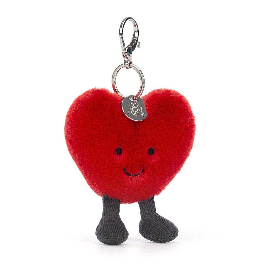 Keyrings & Bag Charms | Jellycat Jellycat Amuseable Heart Bag Charm