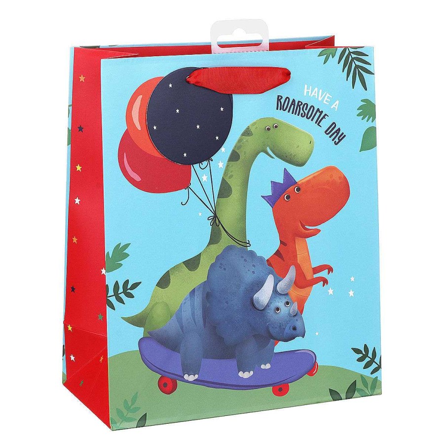 Medium Gift Bags | Eurowrap Eurowrap Dinosaurs Medium Gift Bag