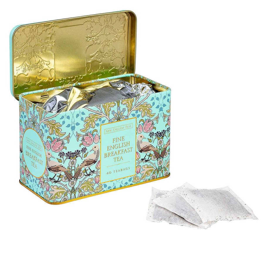 Tea | New English Teas New English Teas Song Thrush Mint Tea Caddy With 40 English Breakfast Tea Bags