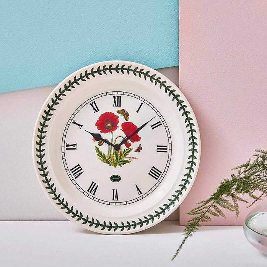 Clocks & Alarms | Botanic Garden Botanic Garden Poppy Wall Clock