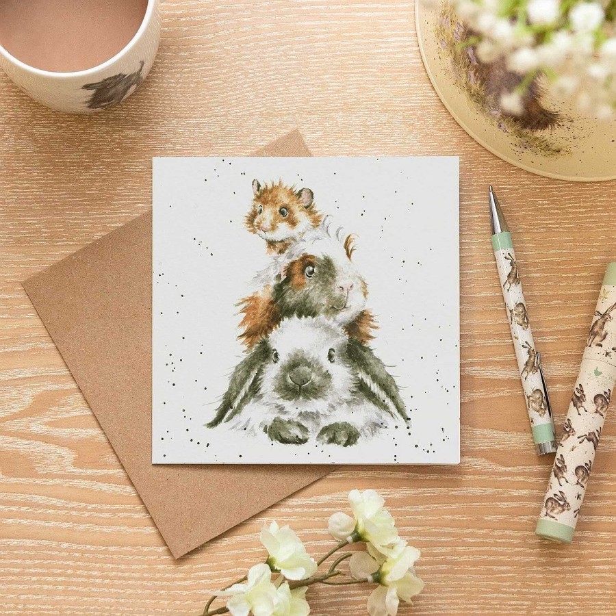 Animals & Birds Cards | Wrendale Wrendale 'Piggy In The Middle' Greetings Card