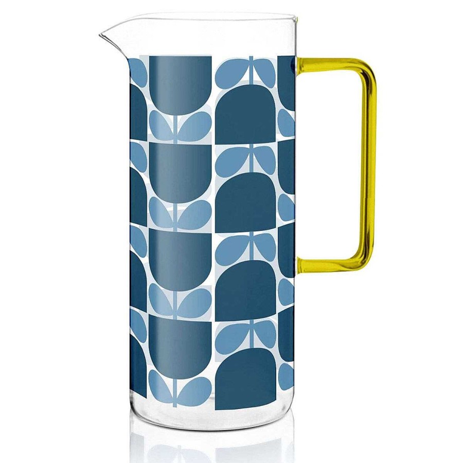 Jugs | Orla Kiely Orla Kiely Block Flower Glass Water Jug