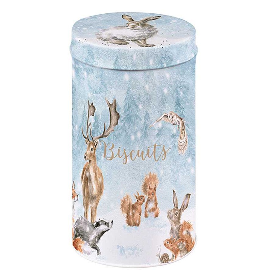 Gifts For Couples | Wrendale Wrendale 'Winter Wonderland' Christmas Biscuit Tin With Shortbread Biscuits