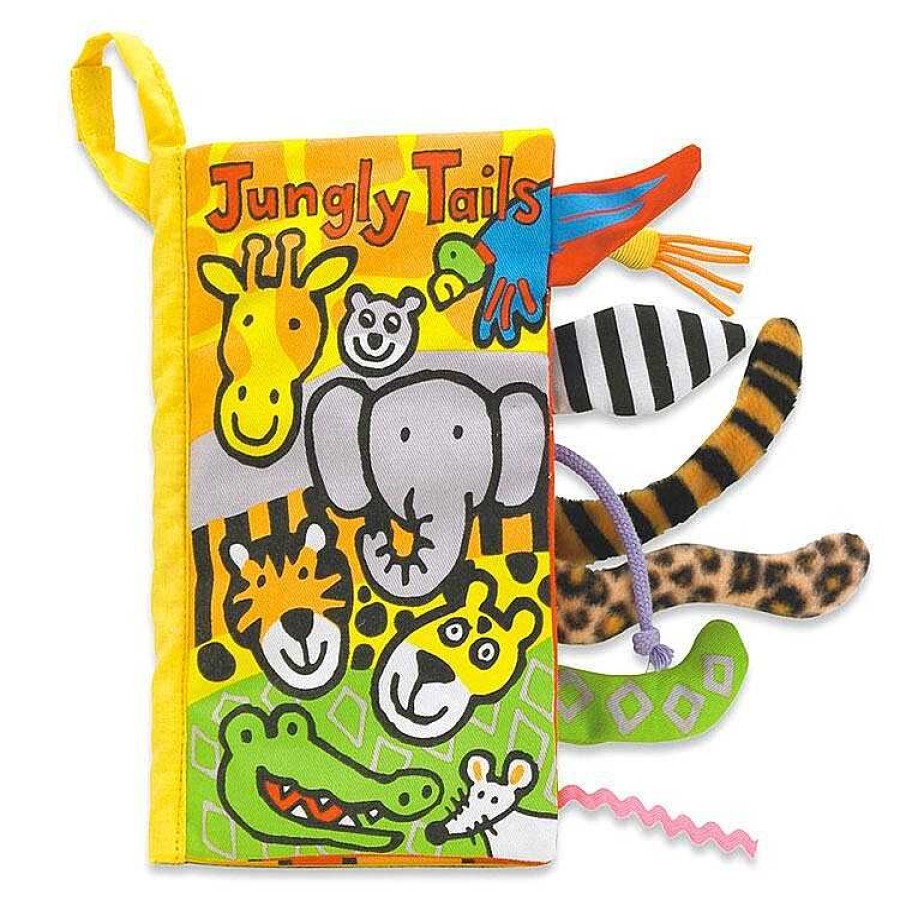 For Children | Jellycat Jellycat Jungly Tails Soft Fabric Book