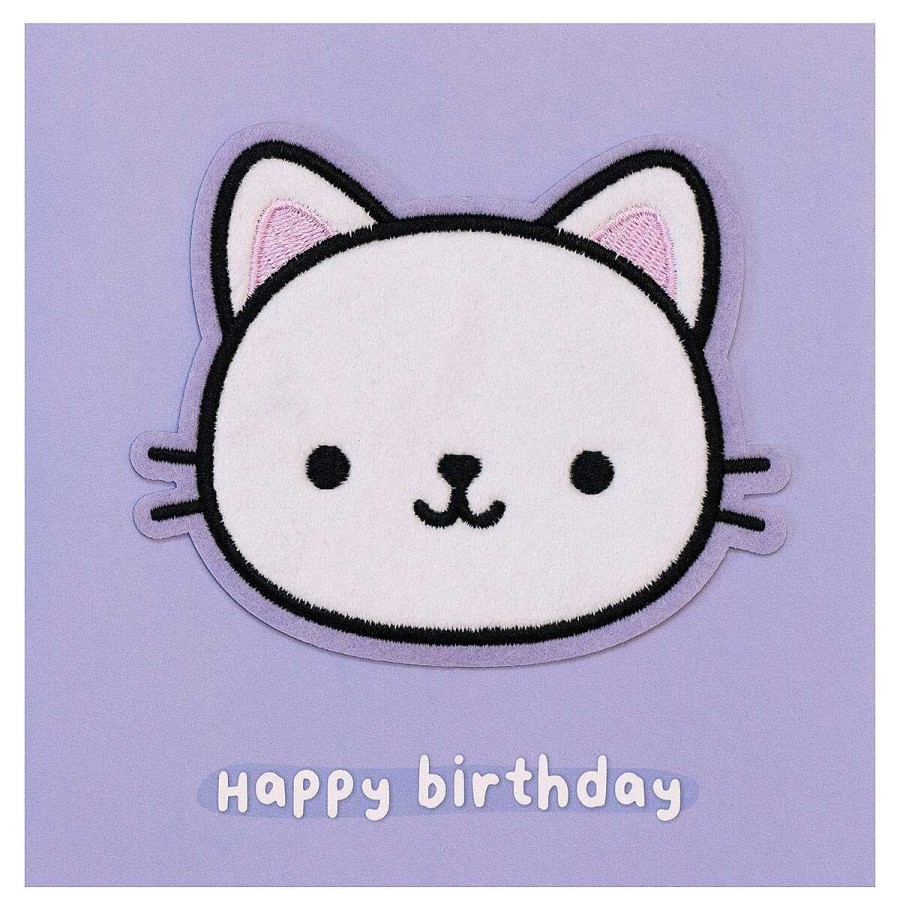 Peel-Off Patch Cards | Temptation Gifts Moji Lola Cat Birthday Card With Peel Off Patch