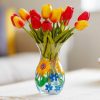 Flower Vases | Lynsey Johnstone Lynsey Johnstone Hand Painted Sunflowers & Blue Wildflowers Posy Vase