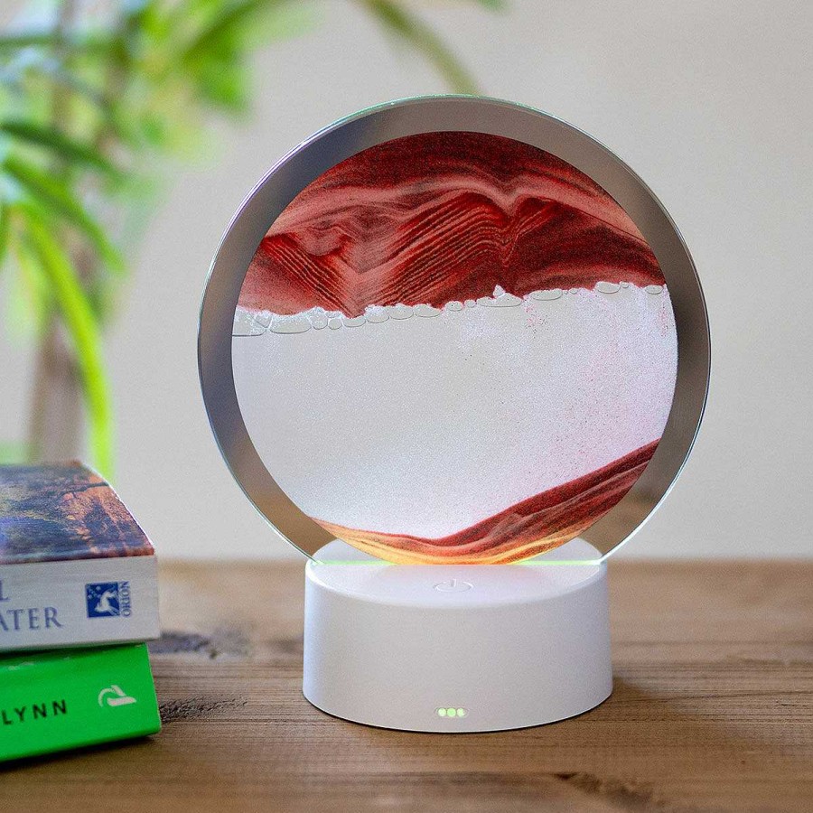 Humour & Novelty Gifts | Temptation Gifts Colour Changing Quicksand Lamp With Red & Gold Sand