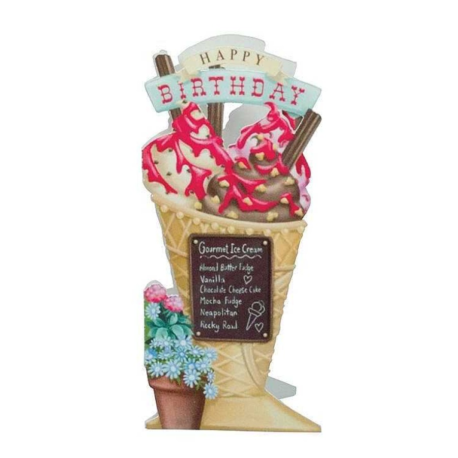 3D Birthday Cards | Me & McQ Me & Mcq "The Ice Cream Vendor" 3D Birthday Card