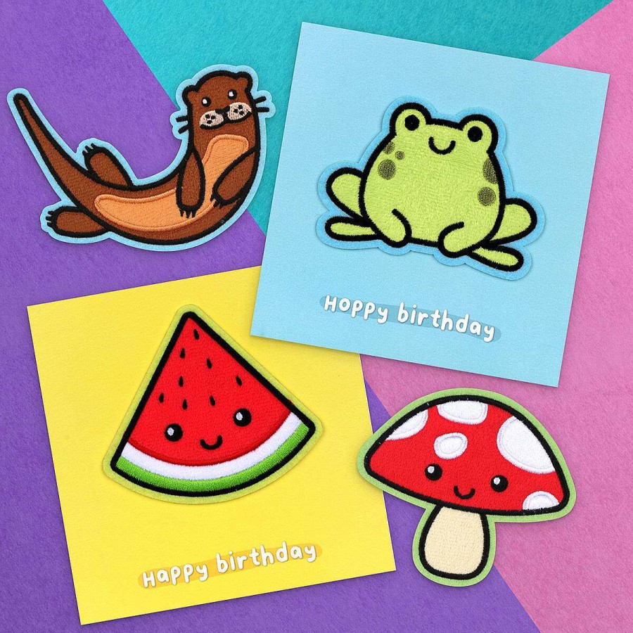 Peel-Off Patch Cards | Temptation Gifts Moji Woody Mushroom Birthday Card With Peel Off Patch