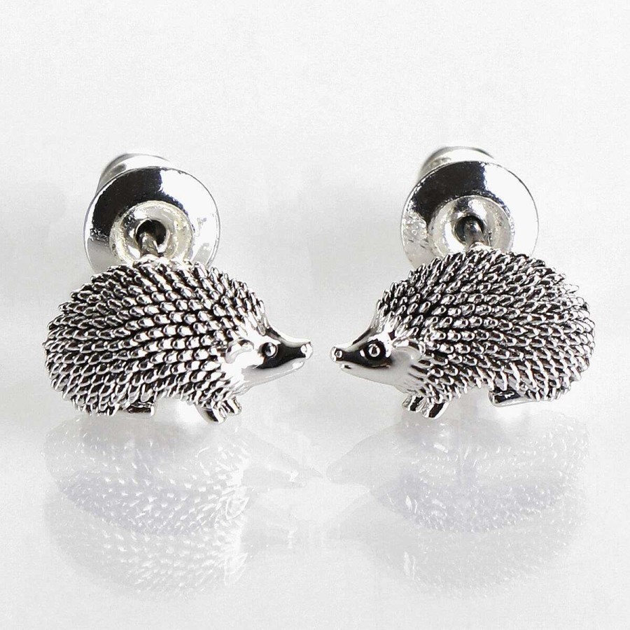 Earrings | Equilibrium Equilibrium Silver Plated Country Hedgehog Stud Earrings