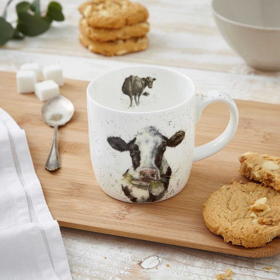 For The Home | Wrendale Wrendale Moooo Cow Fine Bone China Mug