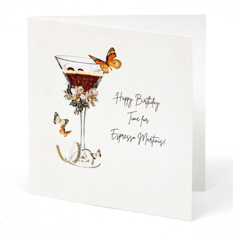 Luxury Handmade Cards | Five Dollar Shake Five Dollar Shake Time For Espresso Martinis Luxury Birthday Card