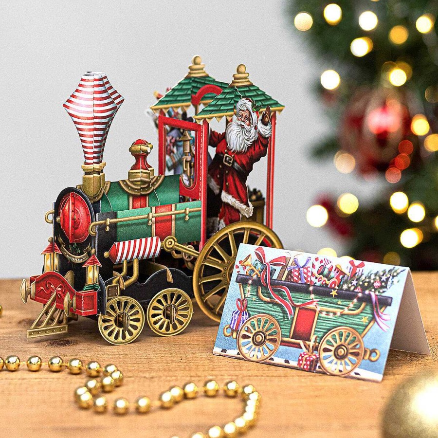 Christmas | Me & McQ Me & Mcq 'Santa'S Train' 3D Christmas Card