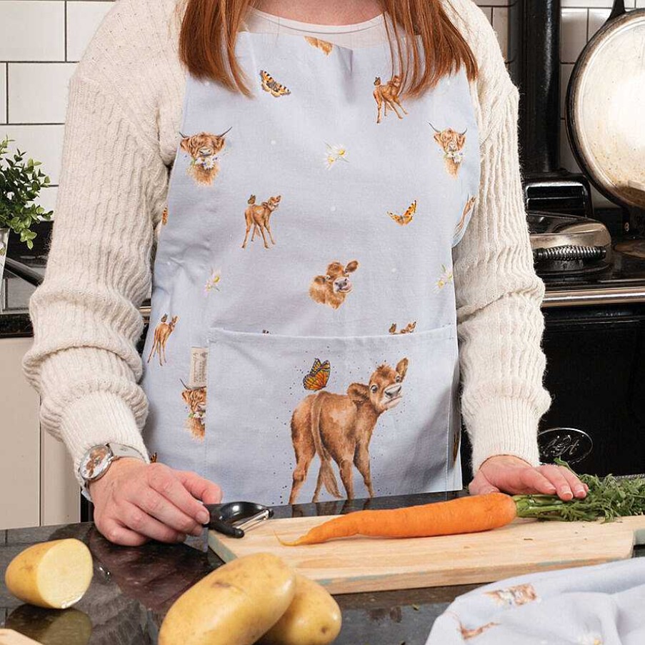 Aprons | Wrendale Wrendale Farmyard Friends Cow Cotton Apron