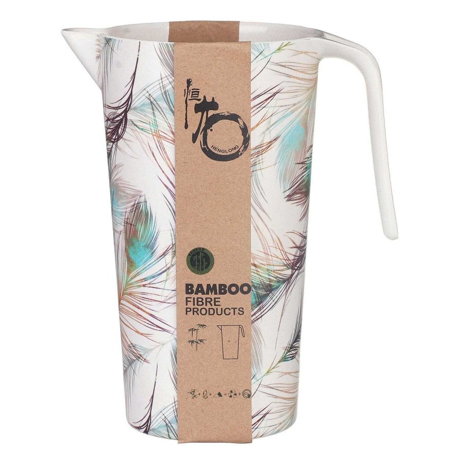 Jugs | Temptation Temptation Bamboo Fibre 1.5 Litre Feather Jug