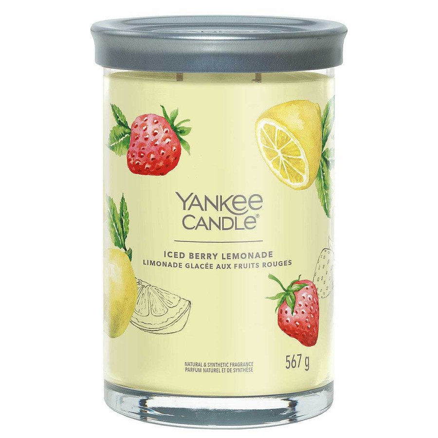 Glass Candles | Yankee Candle Yankee Candle Iced Berry Lemonade Signature Large Tumbler Candle