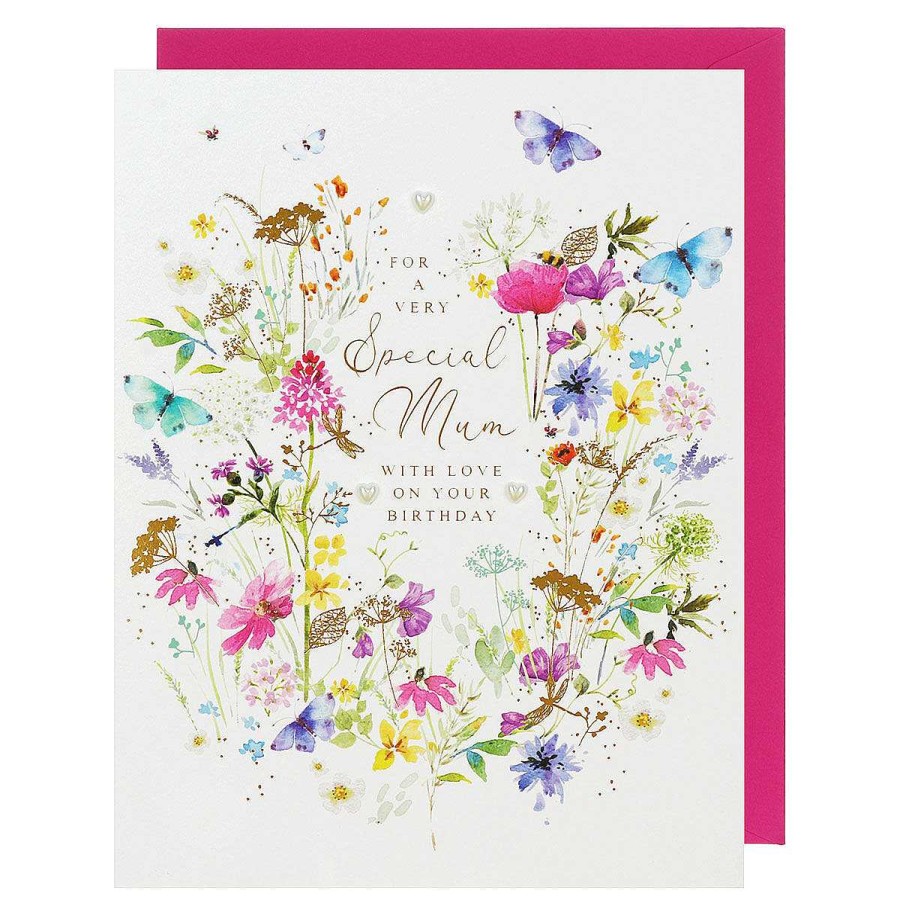 By Recipient | Paperlink Paperlink Fields Of Gold Floral Mum Birthday Card