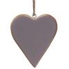 Wedding Decorations | Transomnia Transomnia Grey Enamelled Wooden Heart Decoration