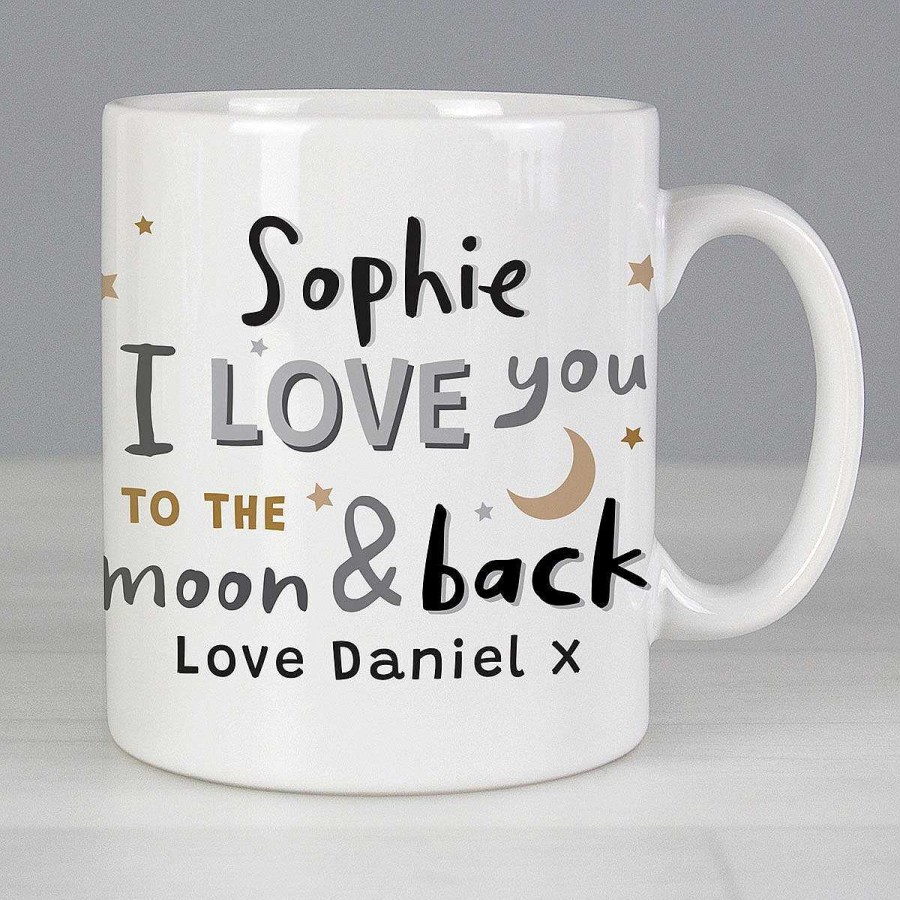 Personalised / Experience | Temptation Gifts Personalised 'To The Moon And Back Mug'