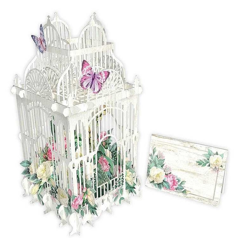 Cards For Her | Me & McQ Me & Mcq "The Flower Cage" 3D Greetings Card