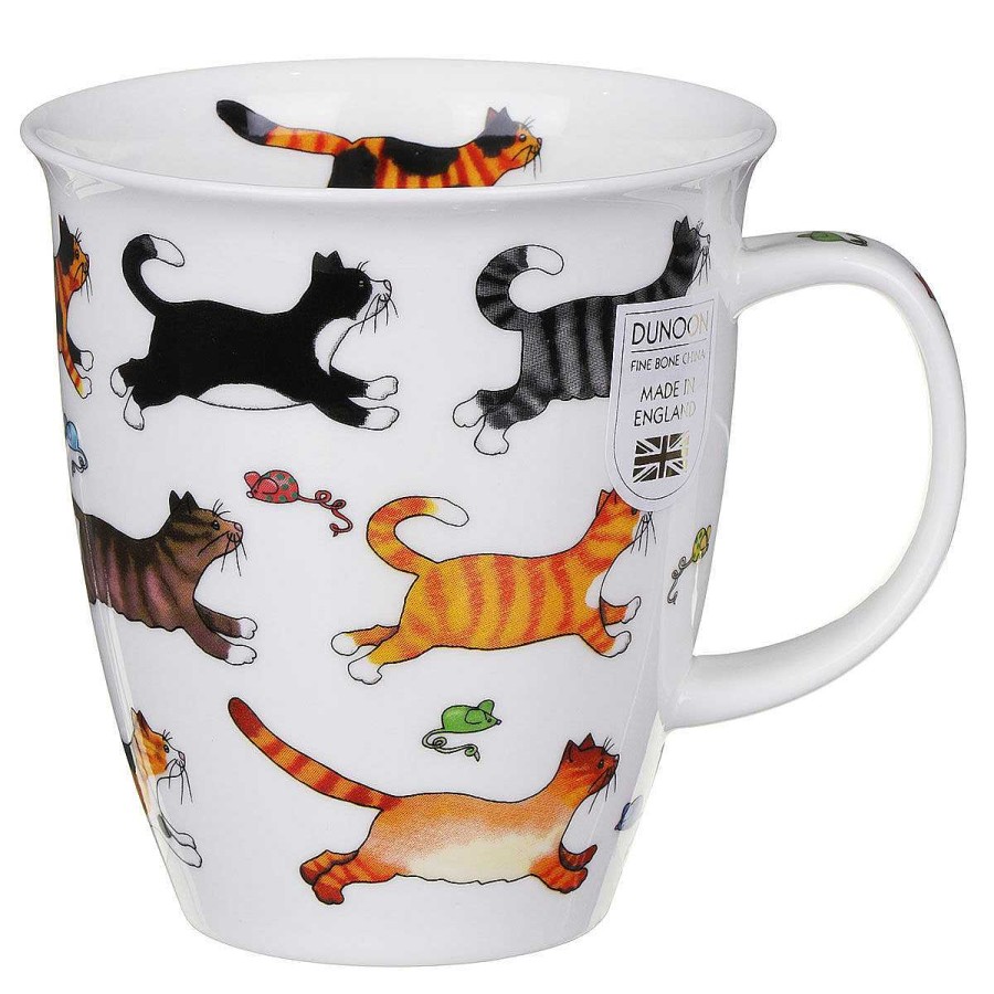 Pet Accessories | Dunoon Dunoon On The Run Cat Nevis Shaped Mug