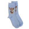 Socks | Wrendale Wrendale 'Daisy Coo' Blue Cow Women'S Bamboo Socks