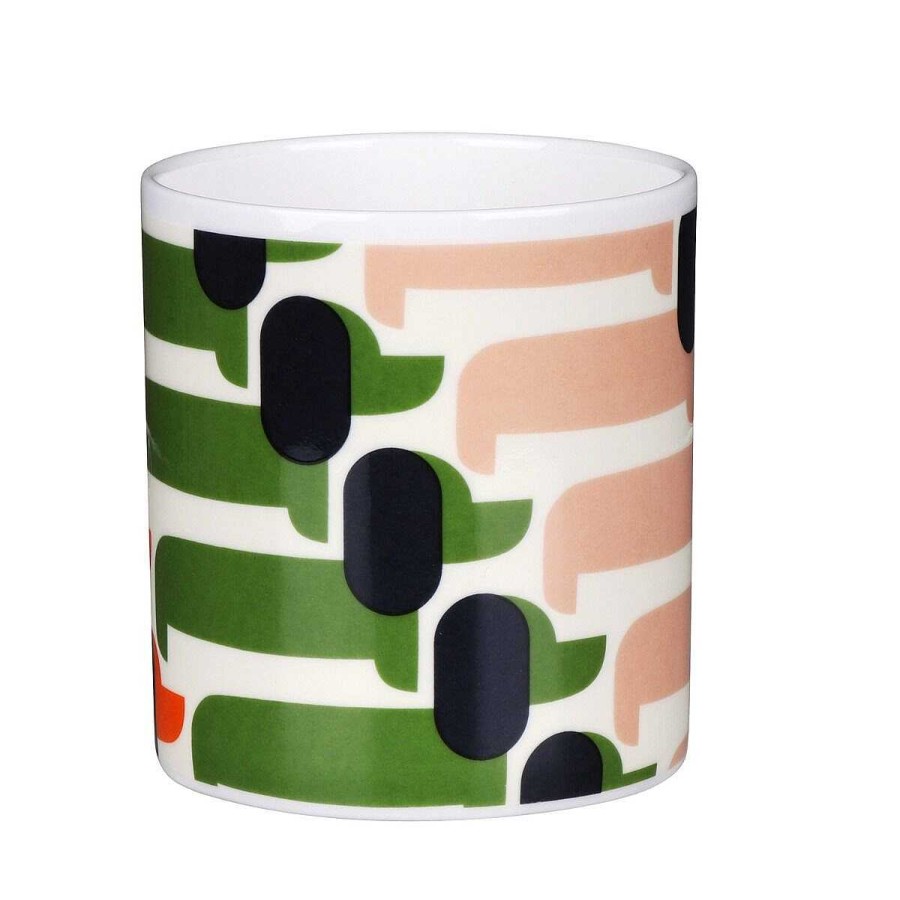 Gifts For Pet Lovers | Orla Kiely Orla Kiely Orange Sausage Dog Large Mug